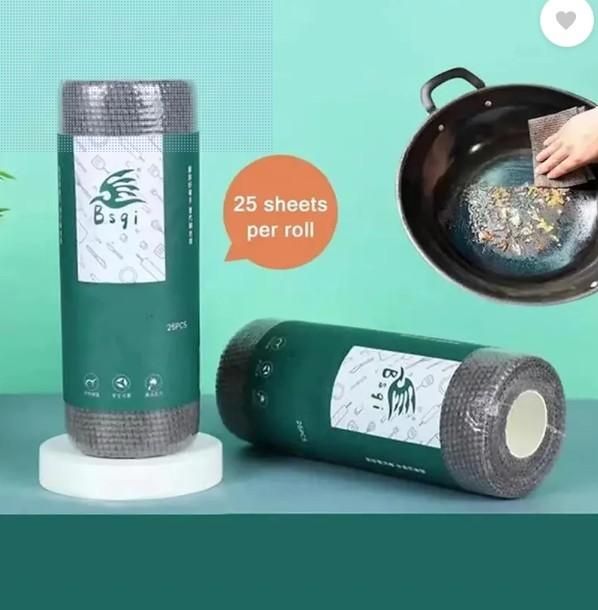 Microfiber Cleaning Cloth Roll – [25 Reusable Sheets]