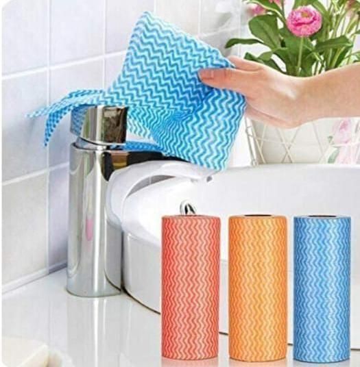 Microfiber Cleaning Cloth Roll – [25 Reusable Sheets]